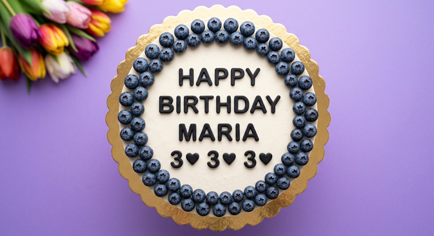 Tarta de cumpleaños Tenerife vegana cruda personalizada