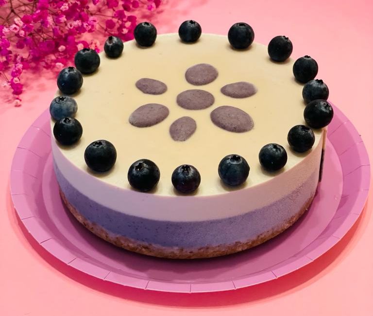 Raw vegan Blueberry Cheesecake